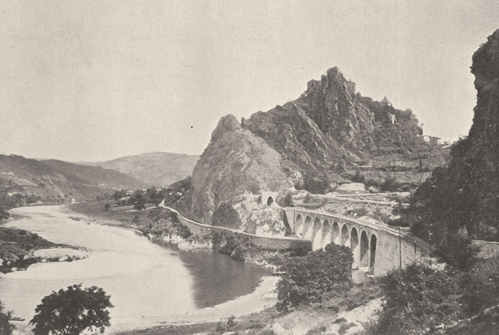 LOIRE. Chateau de Cornillon, Près St- Paul 1895 old antique print picture